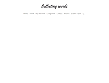 Tablet Screenshot of collectingwords.com